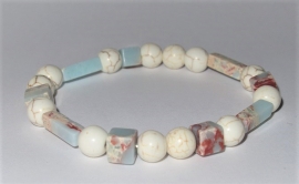 Armband Marble light turquoise blue