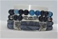 Stoere bracelet- blauw