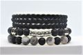 Bracelet zwart Stoer