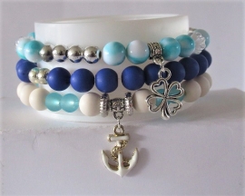 Armbanden trio blauw 1