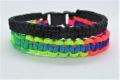 Armband stoer neon/zwart