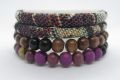 Armband Retro - hout/gemeleerd