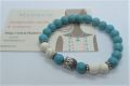 Turquoise armband met boedha