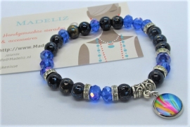 Cobalt blauwe armband