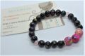 Armband roze/bruin