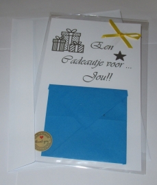 Cadeautje - envelop kaart