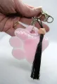 Hondenpootje sleutel/tashanger roze