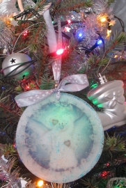 Kerstbeer Engel hanger