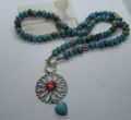 Lange turquoise ketting