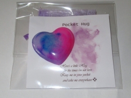 Roze blauw - pocket hug