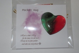 Groen/rood - pocket hug