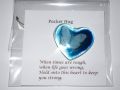 Vlinder blauw - pocket hug