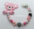 Speelkoord Koala Roze/wit