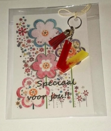 V - letterhanger Rood/geel