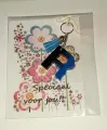 R - letterhanger Blauw/zwart