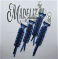 Paracord hanger blauw/zwart