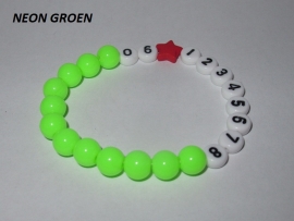 Super hippe sos/nood telefoon band - Neon Groen